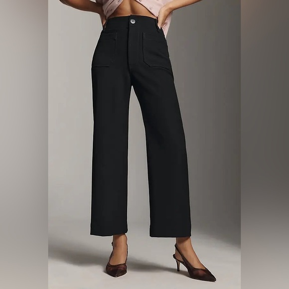 Anthropologie Pants - Anthropologie Maeve Black Wide-Leg High-Rise Pants
